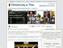 Tablet Screenshot of christianityinview.com